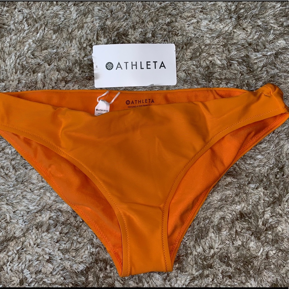 Athleta CloudBreak Rib Mid Rise Bikini Bottom